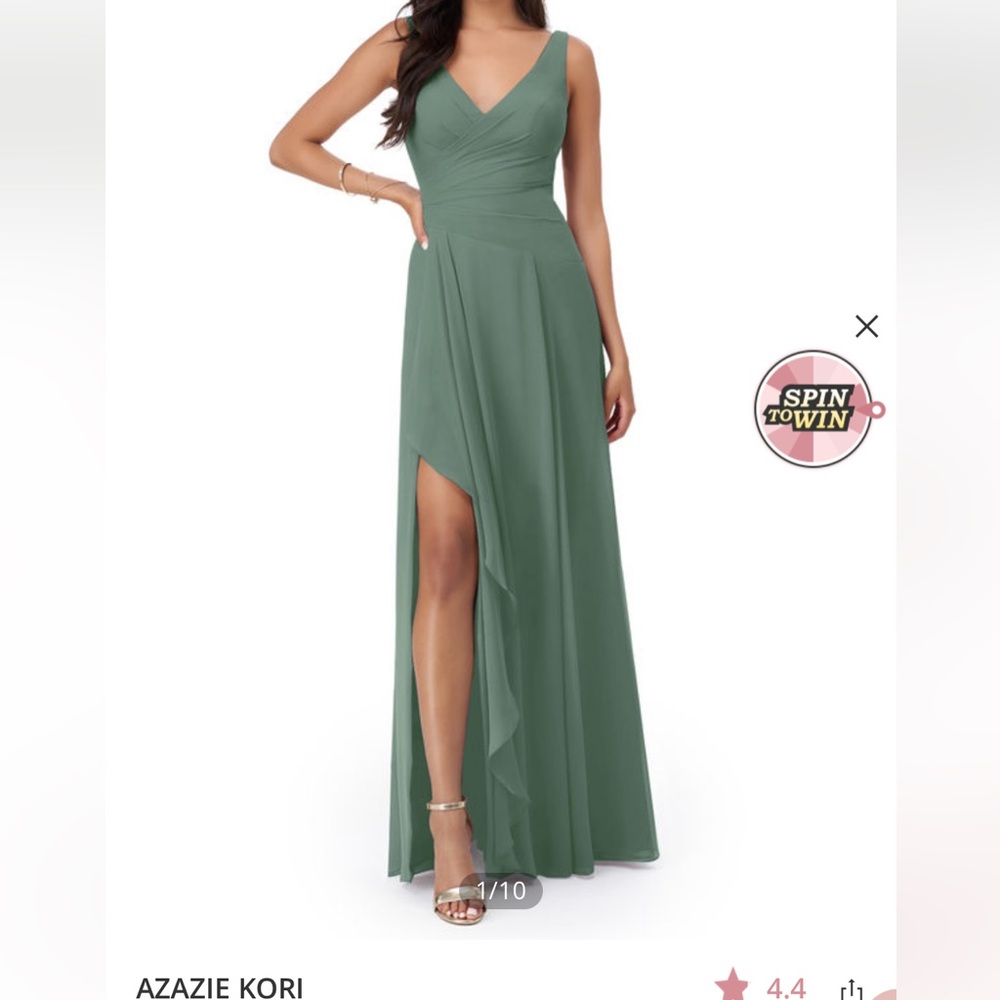 Custom sized Azazie bridesmaids dress